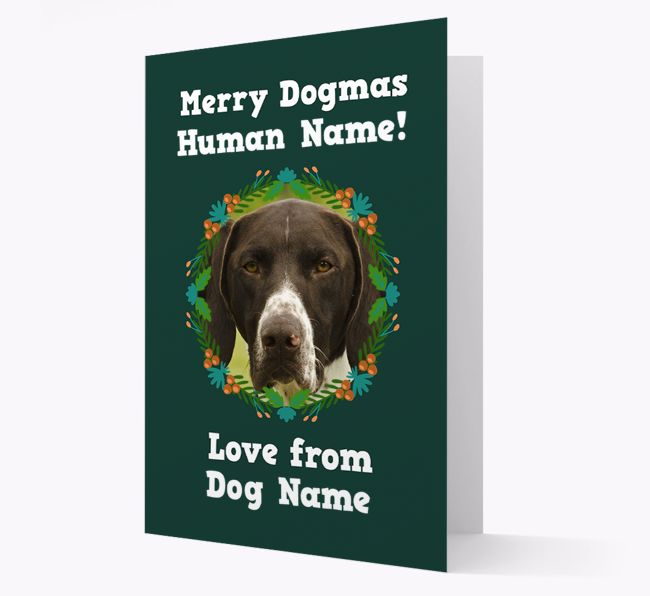 'Merry Dogmas' - Personalised {breedFullName} Card